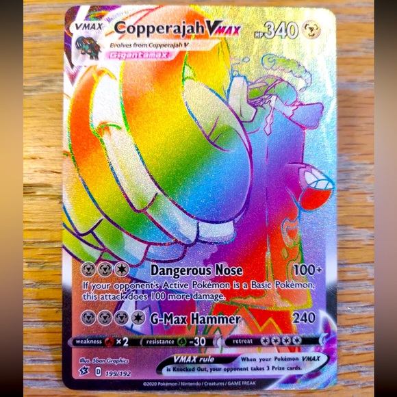 Copperajah Vmax 199/192 Rebel Clash NM Full Art Secret Rainbow Rare Pokemon Card - Picture 1 of 2